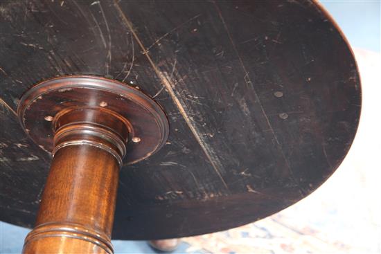 A George III mahogany revolving bookcase, c.1810, H.4ft Diam.2ft 11in.